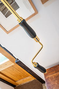 Brass pole winder