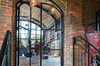 What a stunning curved door screen by Clement Windows.