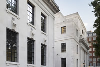 Recently refurbished for the London Business School this Grade II Listed Building looks spectacular with new Clement steel windows in RAL 9005 Black (semi gloss).