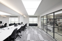 Martin Helyer of HD Architects said “Clement’s internal steel-framed windows maximise the amount of light in the office, thus contributing to the overall wellbeing of employees”