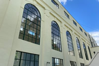 We love these stunning arched ‘Moss Green’ green steel windows that we manufactured for Bonnington Power Station.