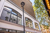 Clement Jansen steel doors and W40 steel windows look fabulous at 30 Charing Cross Road, London.