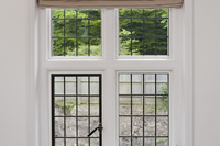 Just look at these stunning leaded steel windows made by Clement to replicate the original windows.