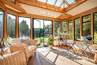 Clement EB16 steel windows look amazing in this conservatory. Although super slim, the frames can still be fitted with a double glazed unit. Offering increased thermal performance, but still in keeping with the style of the property.