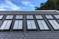 A row of Clement Conservation Rooflights creates quite a statement.