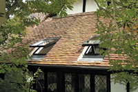 Clement conservation rooflight in tile roof