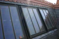 Slate profile, linked roofligths in private house
