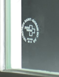 Typical marking for fire rated glass