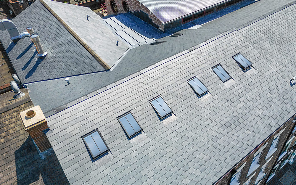 Clement Conservation Rooflights in a slate roof