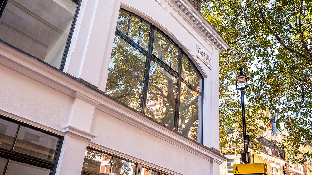 Bespoke steel windows and doors by Clement installed in one of London’s most iconic streets