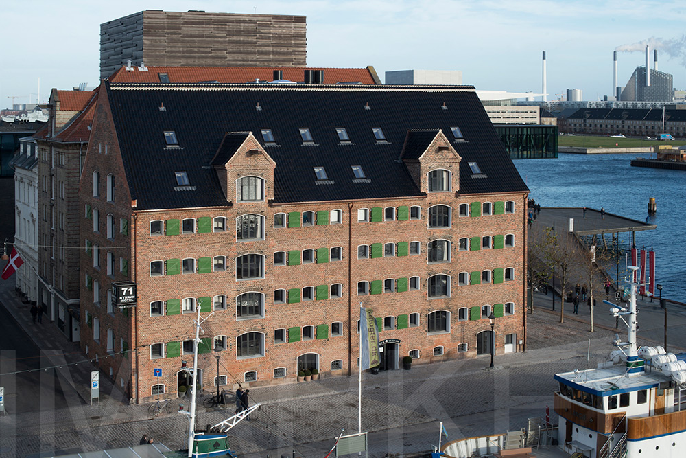 Clement Conservation Rooflights bring natural light into this hotel in Copenhagen.