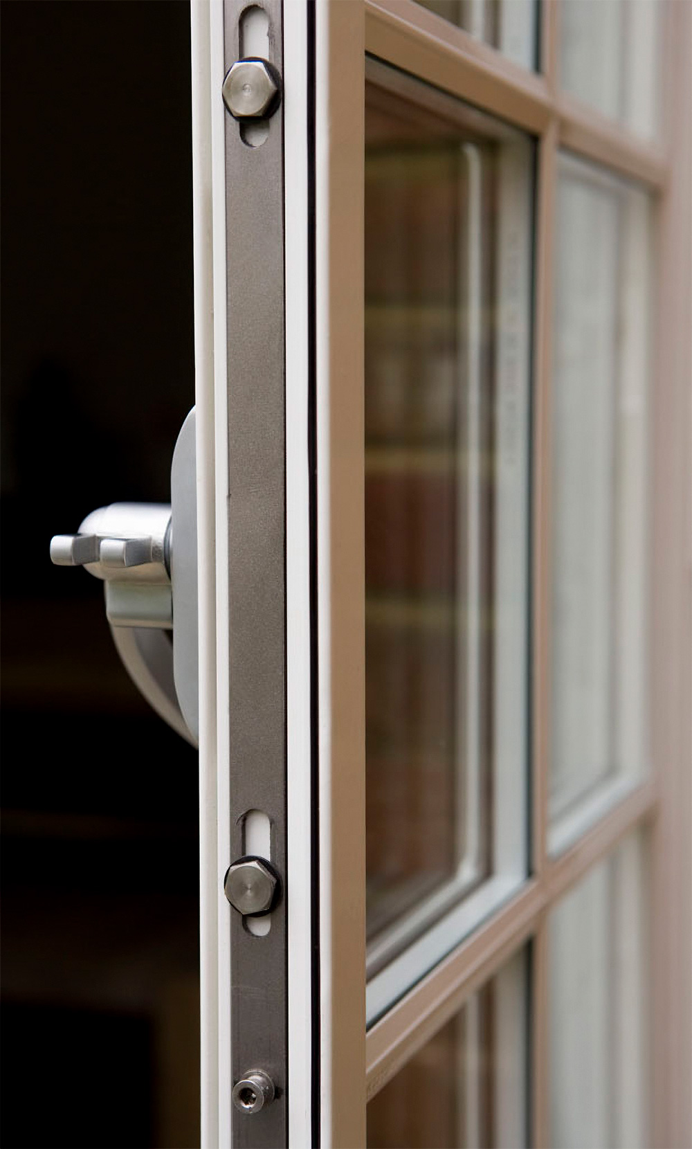 A Clement multi point locking steel window.