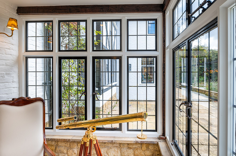 Clement EB20 leaded steel windows