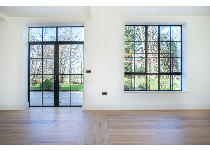 Super slim “B” rated EB20 steel windows chosen for new build home in Shropshire